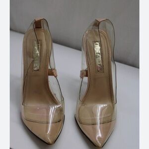 Liliana Clear Nude Heels